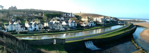 Breakwater road, the canal, the river neet and the sea